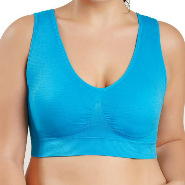 3 Pack Plus Size Sports Bras for Women Padded Sports Bras Push Up