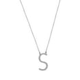 thumbnail image 5 of Imperial 1/20Ct TDW Diamond Alphabet S Pendant Necklace for Women in Sterling Silver, 5 of 6