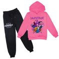thumbnail image 1 of Pop Hooded Sweatshirt Set| Demo-n Hunters Team Cute Cartoon Design|HUNTR/X Rumi,Mire Zoeyy Kids Long Sleeve Hooded Sweatshirt,Comfortable Relaxed Fit Tee for Women, Girls, Daily Lounge Wear, 1 of 4