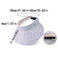 thumbnail image 5 of OJSFQUFP Sports Sun Visor Hats Women Foldable Brim Lightweight Packable Adjustable Visor Caps Running Tennis, 5 of 9