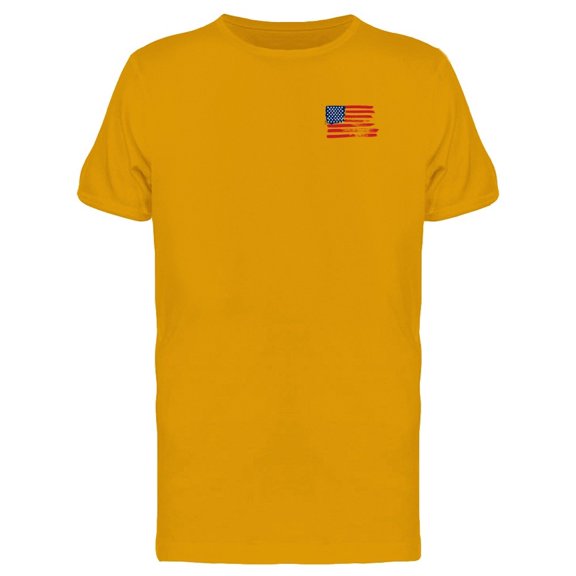 Grunge Usa Flag Doodle Tee Men's -Image by Shutterstock
