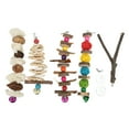 Parrot Chew Toys Multicolored Natural Bird Cage HangingToy for Conures