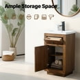 thumbnail image 3 of Vanity Art 20" Single Bathroom Vanity with Sink, Freestanding Bath Storage Cabinet with Ceramic Top, 3 of 9