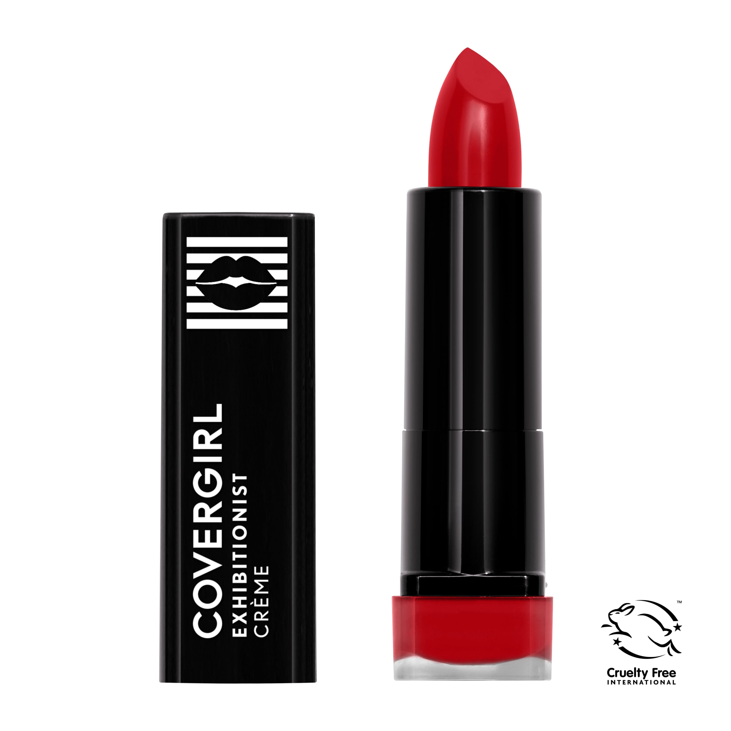 (2 pack) COVERGIRL Exhibitionist Cream Lipstick, 510 Real Red, 0.12 oz