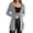 Light Gray, variant on Ediodpoh Long Cardigan Sweaters for Women Long Sleeve Solid Color Knit Cardigan Mid Length Open Front Sweater Coat with Pockets Black L