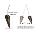 thumbnail image 3 of Mahogany Obsidian Chakra Crystal Pendulum Divination, 3 of 4