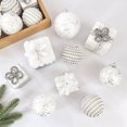 thumbnail image 5 of Bolas de espuma de nieve blanca de varios estilos, adornos colgantes para árbol de Navidad, regalos para bodas, Año Nuevo, Navidad, fiestas en el hogar, decoración, 5 of 5