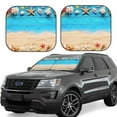 thumbnail image 1 of Balery Boards and Beach Parasol para parabrisas de coche de 2 piezas | Parasol plegable para parabrisas delantero de coche para la mayoría de sedanes-Large, 1 of 6
