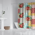 thumbnail image 3 of Waterproof Pioneer Shower Curtain 84x72 Inch Polyester Unique Colorful Floral Shower Curtain for Bathroom Hotel Home Decor with 12 Plastic Hooks, 3 of 5