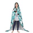 thumbnail image 3 of Honeii Penguins Print Poncho Cape, Cloak Coat, Snuggly Hooded Wearable Blanket, Hooded Cape For Teenagers,Halloween Costumes-Large, 3 of 7