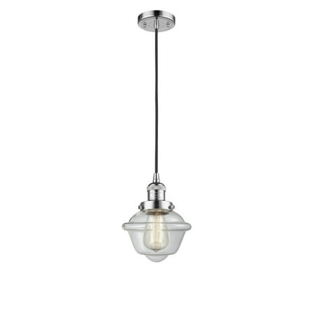 

201C-PC-G532-LED-Innovations Lighting-Small Oxford-3.5W 1 LED Mini Pendant in Traditional Style-7.5 Inches Wide by 8 Inches High Polished Chrome