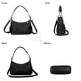 thumbnail image 2 of HuaAngel Women's Handbags Soft Genuine Leather Tassel Shoulder Bag Vintage Travel Satchel Purses with 2 Removable Straps, 2 of 7