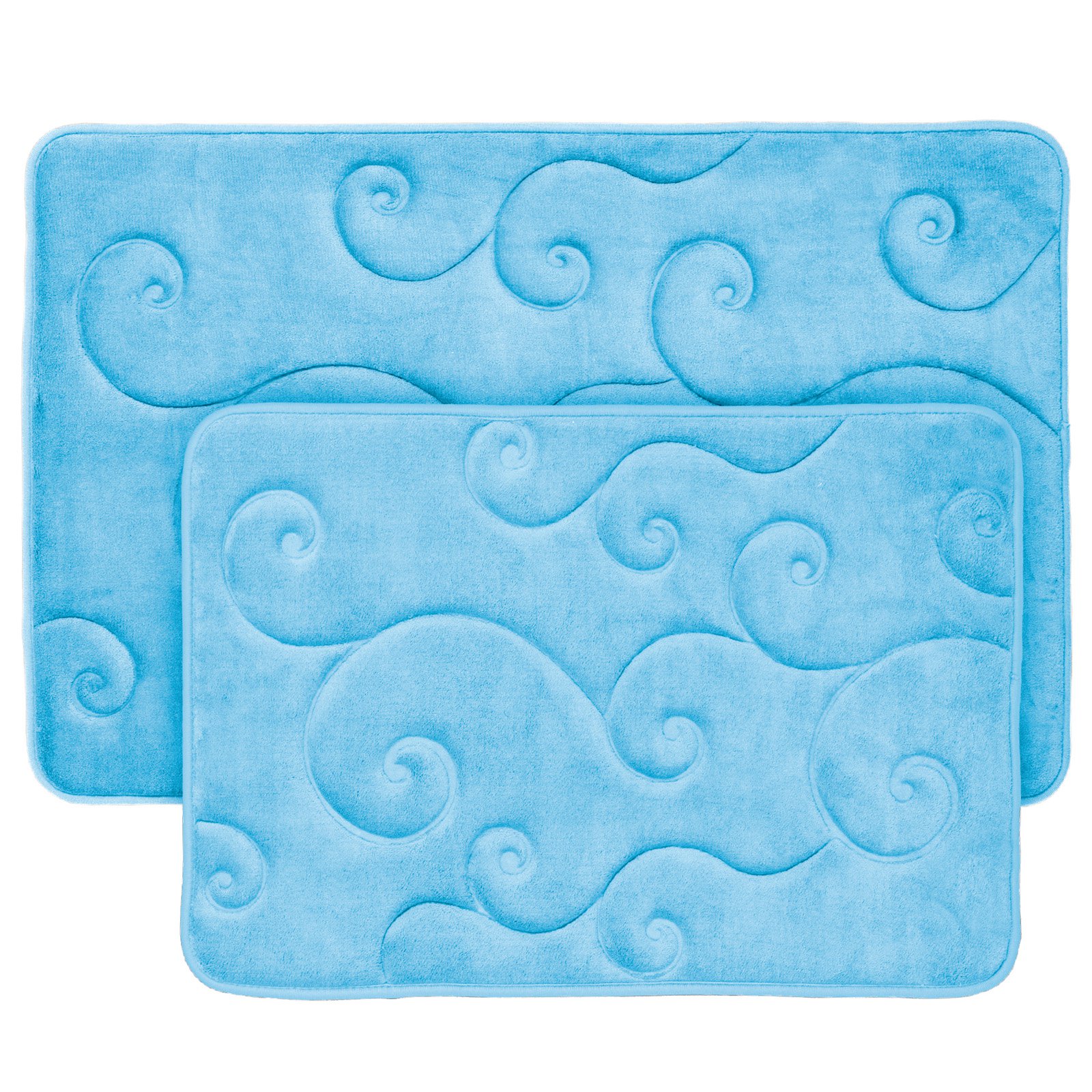 Lavish Home Memory Foam Bath Mat Set Set of 2