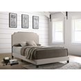 thumbnail image 2 of Coaster Tamarac Transitional Fabric Upholstered Panel Bed Beige (Eastern King) King, 2 of 5