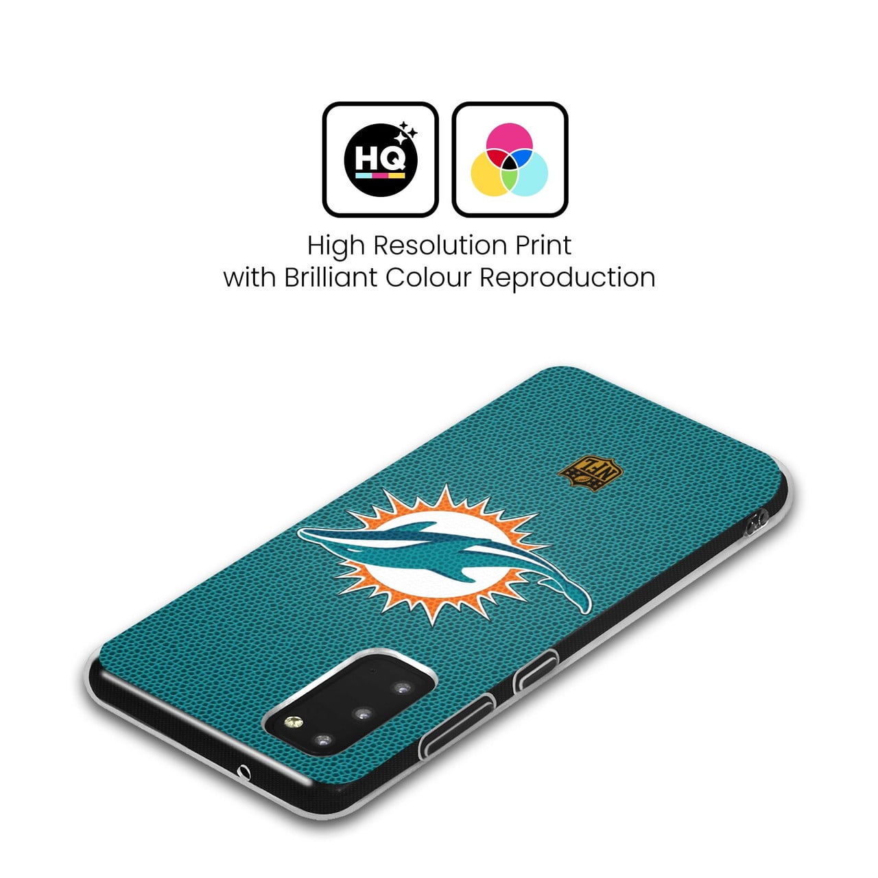 Head Case Designs NFL Miami Dolphins Logo Football Soft Gel Case for Samsung Galaxy S23 FE 5G