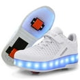 thumbnail image 1 of Ufatansy Chaussures à Roulettes Rechargeables USB Chaussures de Patin à Roulettes Filles LED Espadrilles de Mode Chaussures pour Garçons Roues Jour de Noël Meilleur Cadeau 3.5 Grand Enfant, 1 of 6