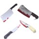 thumbnail image 3 of Accesorios de decoración de Halloween, cuchillo afilado sangriento falso, juguete de plástico para Cosplay, Arma de simulación, cuchillo de cocina falso, suministros para fiestas, 3 of 4