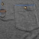 thumbnail image 3 of Playera Elvqul para Hombre Patchwork Playa Gris Oscuro Manga Corta Abotonada Con Bolsillos Deportivas Solapa, 3 of 6