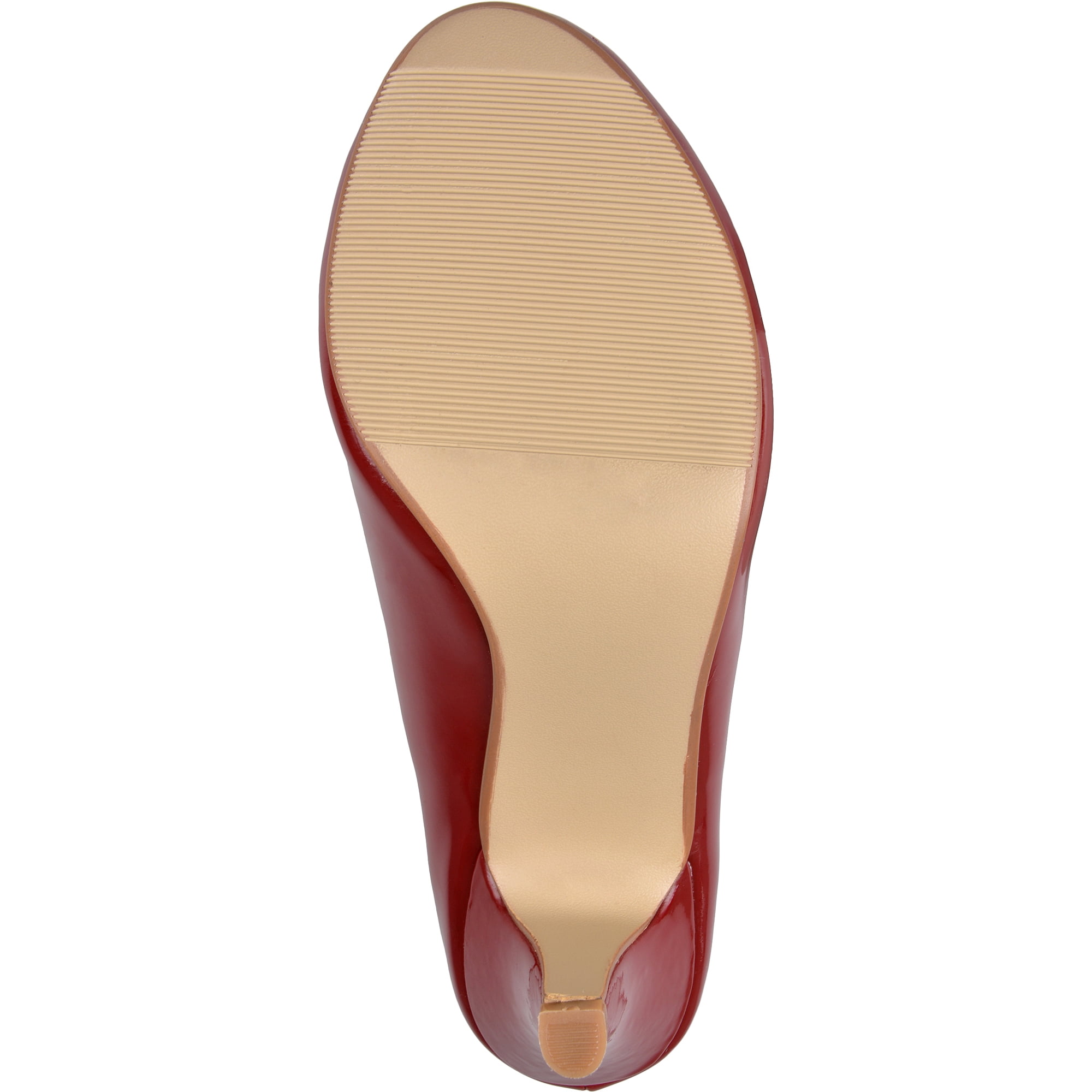 Women's Round Toe Patent Pumps