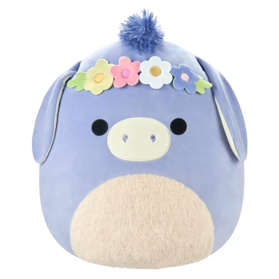 Squishmallows Official Kellytoy Plush 8 Inch Easter Milanda The Donkey