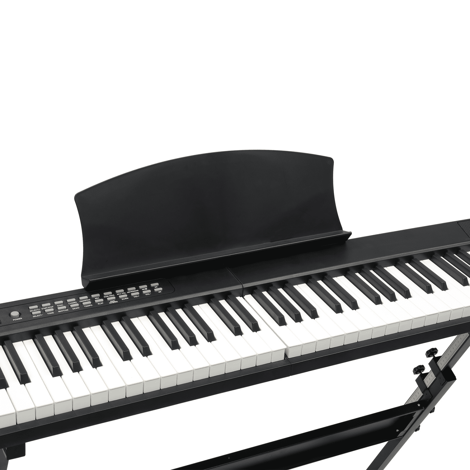Hassch 88 Key Magnetic Connection Digital Piano for Beginners, Semi-Weighted Keyboard with Bag, Pedal, Headphone and Dual Bluetooth, Black