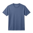 thumbnail image 6 of hoksml Men's Crew Neck Short Sleeve T Shirt Full Mesh Quick Dry Breathable Regular Fit Solid Athletic Top for Gym Running Daily Casual Wear, 6 of 8