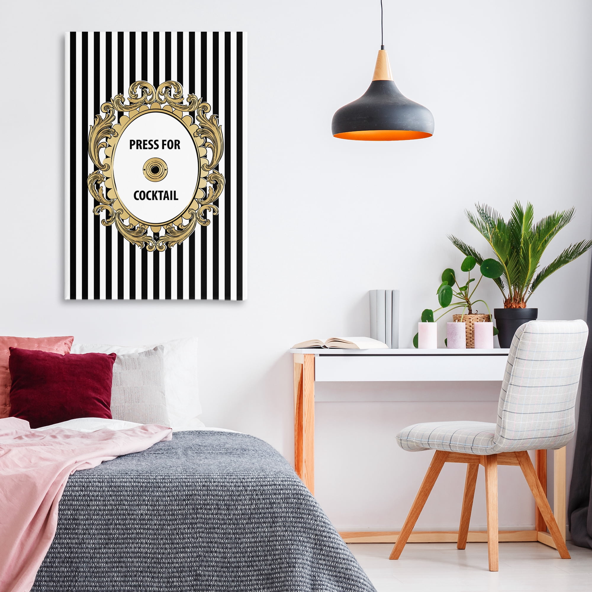 Stupell Industries Press For Cocktail Celebration Canvas Wall Art, design by Martina Pavlova