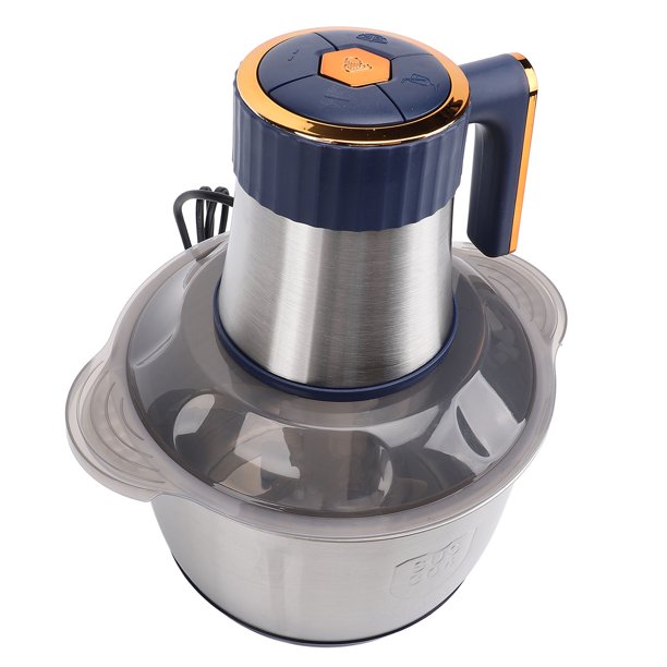 Picadora De Carne Eléctrica, Motor De Cobre De 500 W Con Recipiente De Acero Inoxidable De 5 L, Ligera Para Cocina Carne Verduras Frutas Nueces Cebolla Ajo