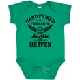 thumbnail image 3 of Inktastic Handpicked for Earth by My Auntie in Heaven with Angel Wings Boys or Girls Baby Bodysuit, 3 of 5
