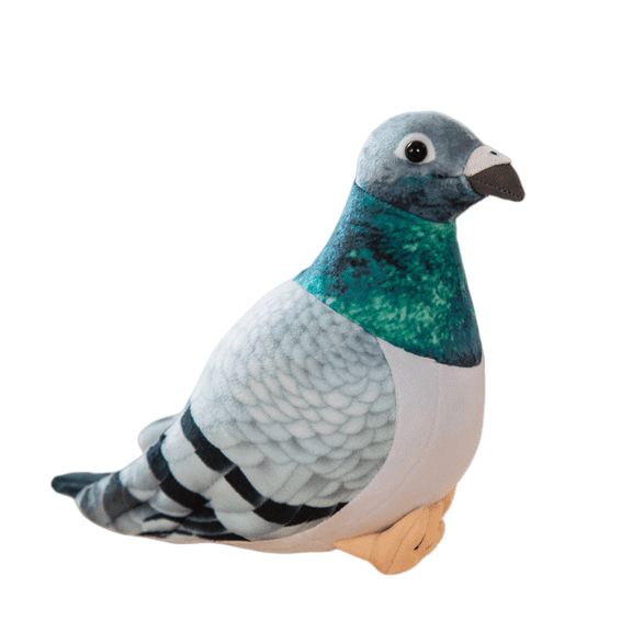Realistic Pigeon Plush Toy Soft Stuffed Bird Decor Desk Shelf Gift