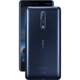 thumbnail image 4 of Nokia 8 64 GB Smartphone, 5.3" LCD QHD 2560 x 1440, 4 GB RAM, Android 7.1.1 Nougat, 4G, Tempered Blue, 4 of 10