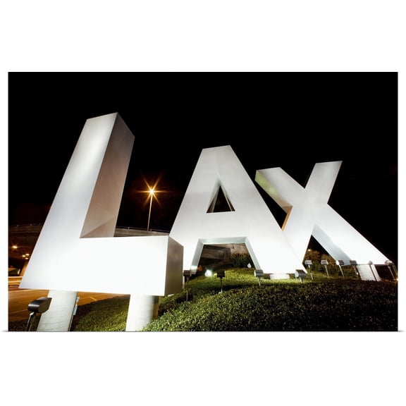 Great BIG Canvas | Rolled Scott Stulberg Poster Print entitled LAX Sign