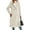 Cream White, variant on Women'S Warm Fleece Long Sleeve V Neck Button Down Casual Jacket Hooded Cardigan Fall Winter Coats Apricot S