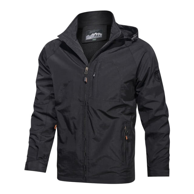 REDHOTYPE Autumn Men's Soft Jacket Windbreaker Breathable Hooded Windproof Jacket