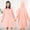 Pink, variant on Moomoo Nightgowns Moo Moos for Women Nightgown Flannel Nightgowns Sleepshirts Sleep Dress Long Sleeve Hooded Knee Length Blue Backless Nightgown,Free Size