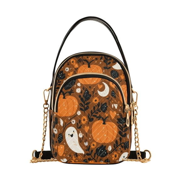 Women's Crossbody Handbags Shoulder Handbag Multi Pocket Crossbody Bag Fun and Spooky Halloween Pattern