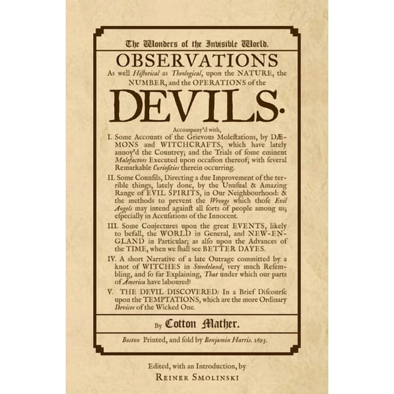 The Wonders of the Invisible World, (Paperback)