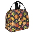 thumbnail image 2 of Pofeuu Colorful Maple Leaves Print Lunch Bag Lunch Box Insulated Lunch Bag Adult Lunch Box for Men and Women, 2 of 8