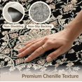 thumbnail image 6 of ODIKA 5'x7' Washable Area Rug Non-Slip, Chair-Friendly Oriental Vintage Floral With Boho Medallion And Scroll Frame for Dining Room, Under Table, Home Office, 6 of 7