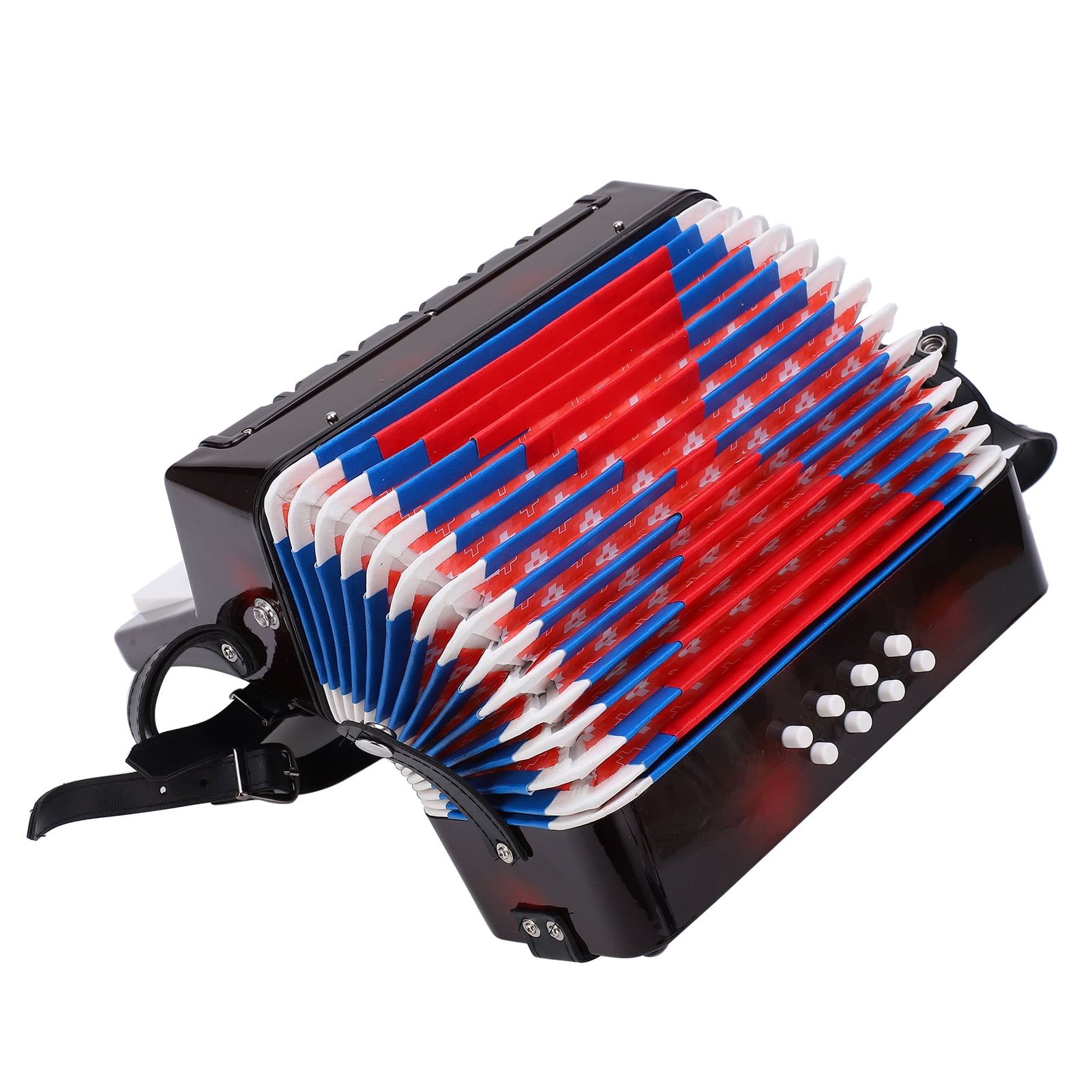 Kids Accordion Toy, Beginner Accordion, With A Retractable Leather Strap For Children Student Beginners Kids