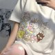 thumbnail image 4 of Camiseta de manga corta de algodón de Hello Kitty para niños, novedad de verano, estampado de dibujos animados de hermana suave japonesa para fiesta de Sanrio, 4 of 4