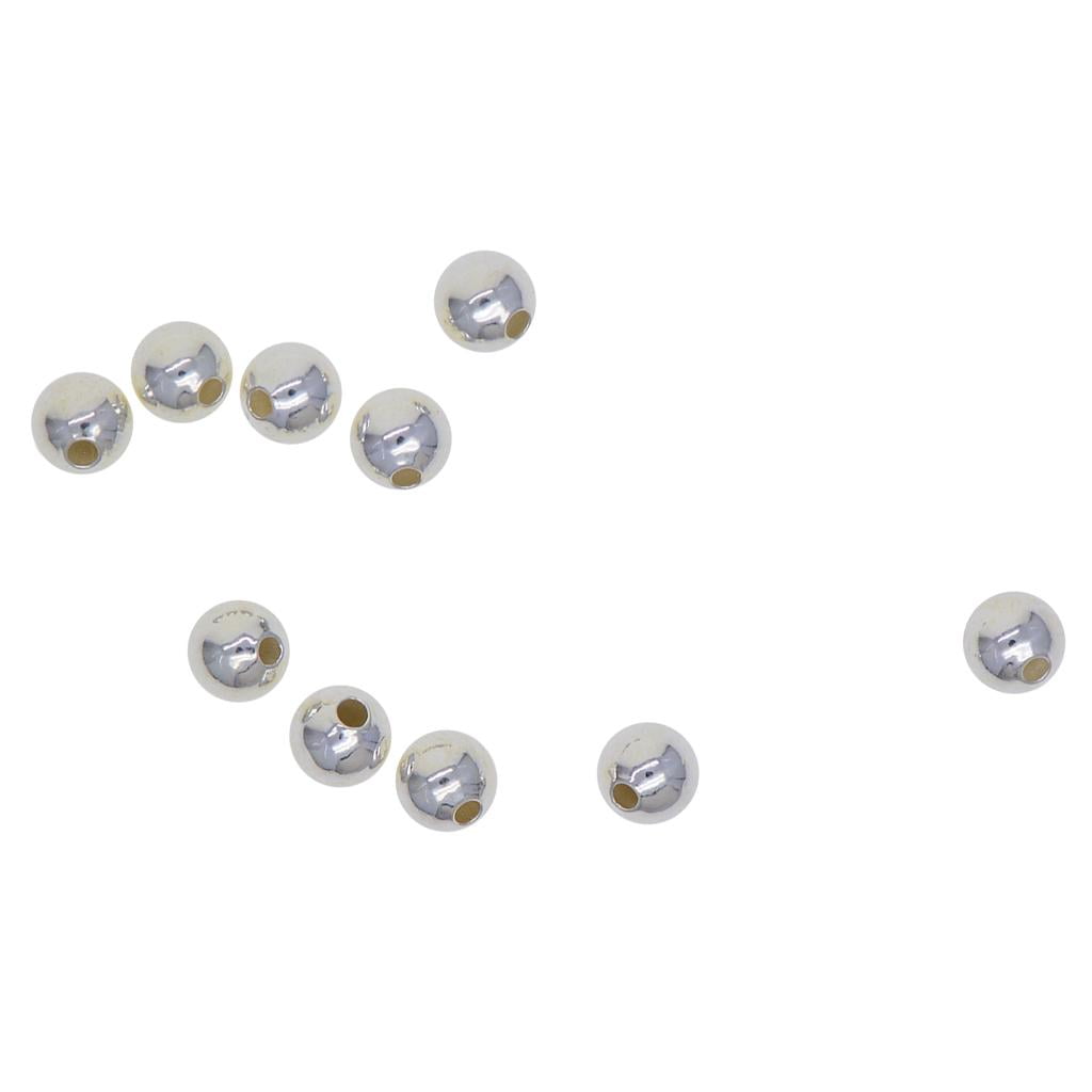5mm Round Seamless Spacer Beads x 25pcs 925 Sterling Silver 
