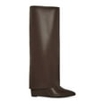 thumbnail image 2 of Madden Girl Womens Evannder Faux Leather Knee-Length Wedge Boots, 2 of 4