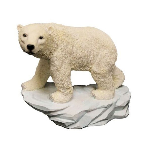 Polar Bear On A Rock Figurine