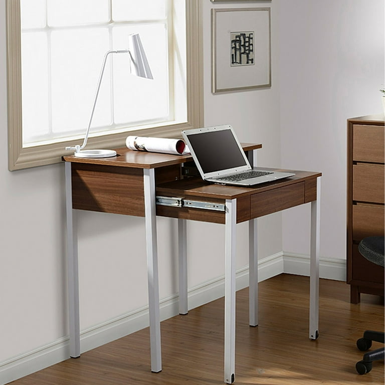 Oli Compact Retractable Desk Knee Space 17.72 H x 31.5 W Overall 33.46 H x 31.5 W x 17.75 D
