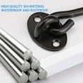 thumbnail image 6 of Clearance Hooks under $1,Lock Cabin Hooks Heavy Duty Screen Door And Black 4" Black Sliding Door Lock With Screws For Window Cabin Hooks, 6 of 9
