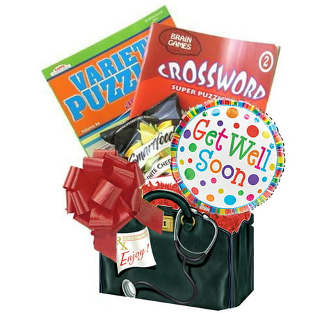Get Well Soon Gift Box: for Men, Women, Teens with Puzzle Books an Entertaining Get Well