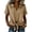 .Khaki, variant on Womens Collared V-neck Tops Tie Front Casual Rolled Short Sleeve Blouse Summer Linen Loose Fit Shirt Tee White,L