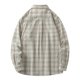 thumbnail image 3 of Blusa y camisa de manga larga con cuello vuelto, camisa informal a cuadros para hombre, blusa holgada juvenil de manga larga con cuello vuelto, blusa de poliéster para hombre, 3 of 7