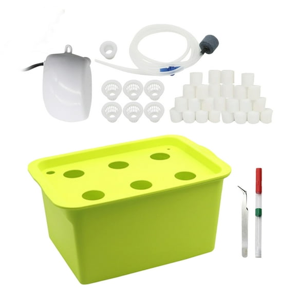 Amdohai Hydroponics Growing System Cabinet Box 6 Holes Balcony Vegetable Growing Hydroponic